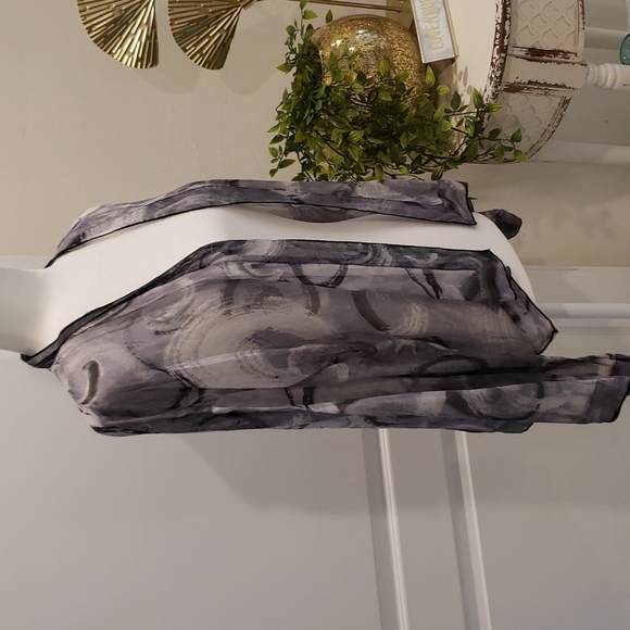 Chico's Silk Dress Jacket Size ML - Picture 3 of 5